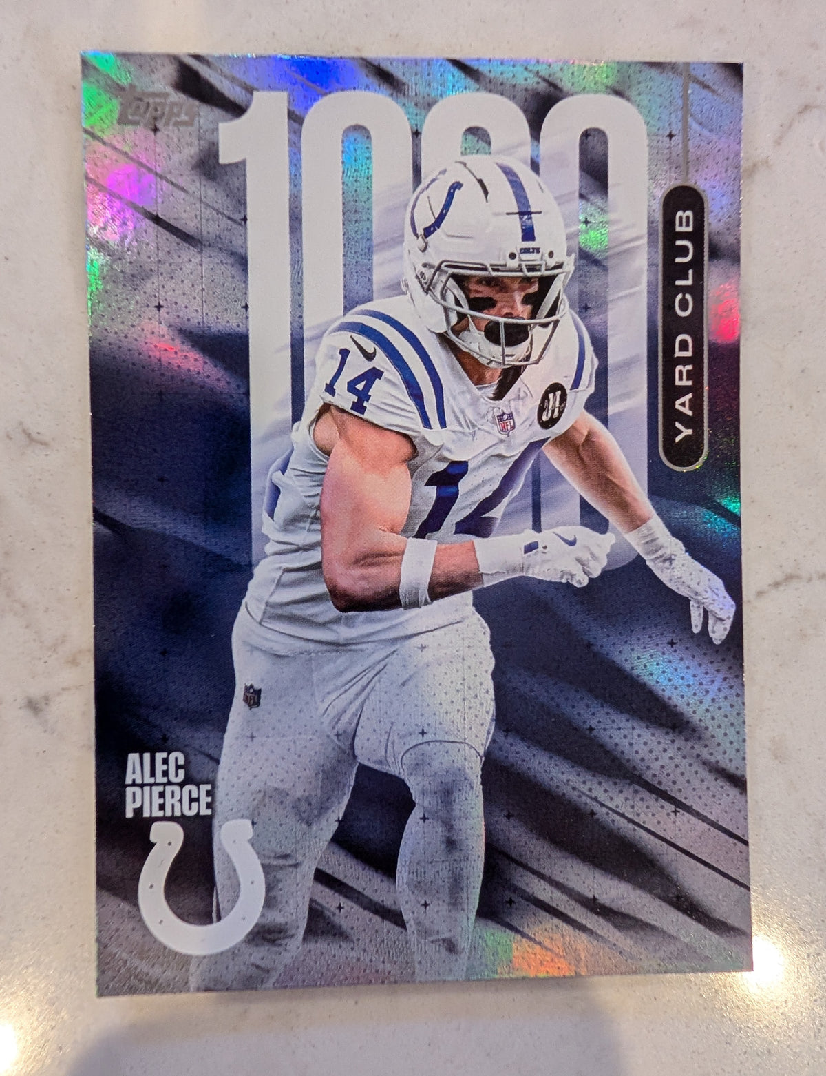 2026 Topps Football Alec Pierce Colts 1000 Yard Club Case Hit SSP #1YC-21