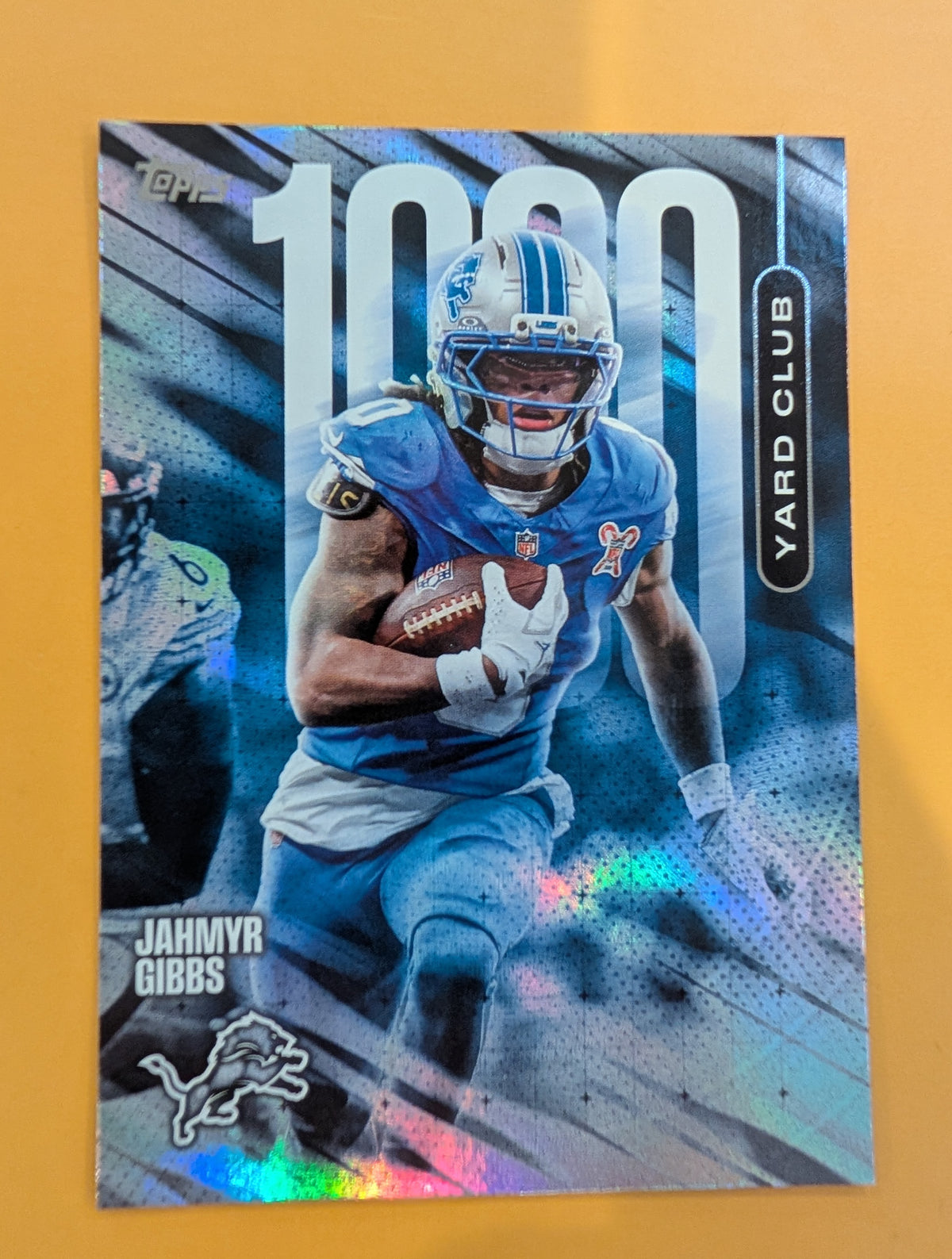 2026 Topps Football Jahmyr Gibbs Lions 1000 Yard Club Case Hit SSP #1YC-7