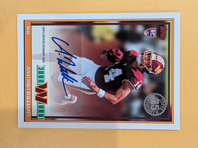 2026 Topps Football Antonio Williams Commanders 1991 Rookie Auto RC #91FRA-AW