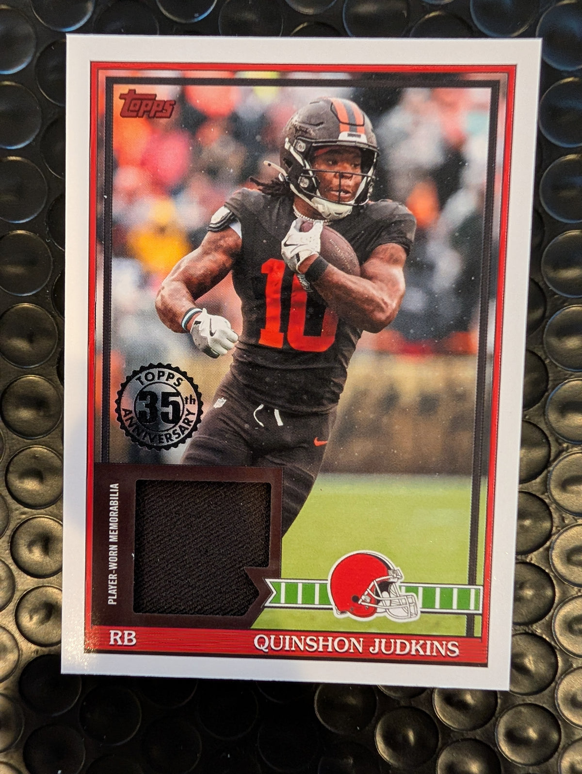 2026 Topps Football Quinshon Judkins Browns 1991 Topps Relic #91TFR-QJ