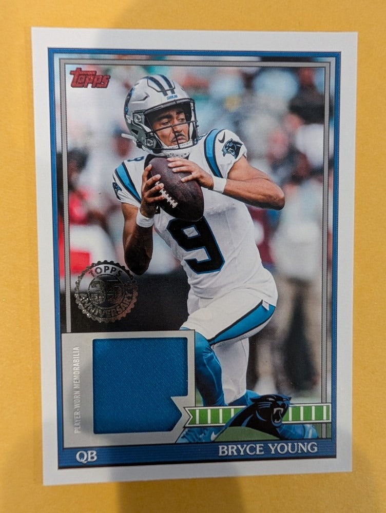 2026 Topps Football Bryce Young Carolina Panthers 1991 Topps Relic #91TFR-BY