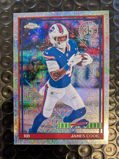 2026 Topps Football James Cook Bills 1991 Chrome Mojo Refractor #91TC-12