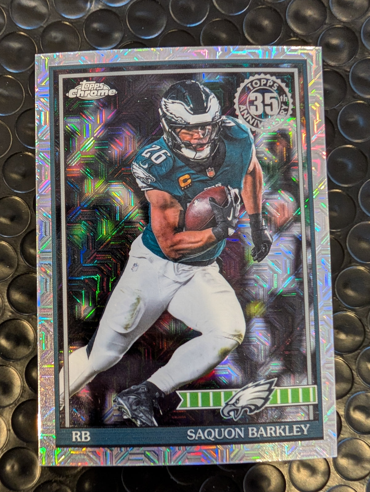 2026 Topps Football Saquon Barkley Eagles 1991 Chrome Mojo Refractor #91TC-19