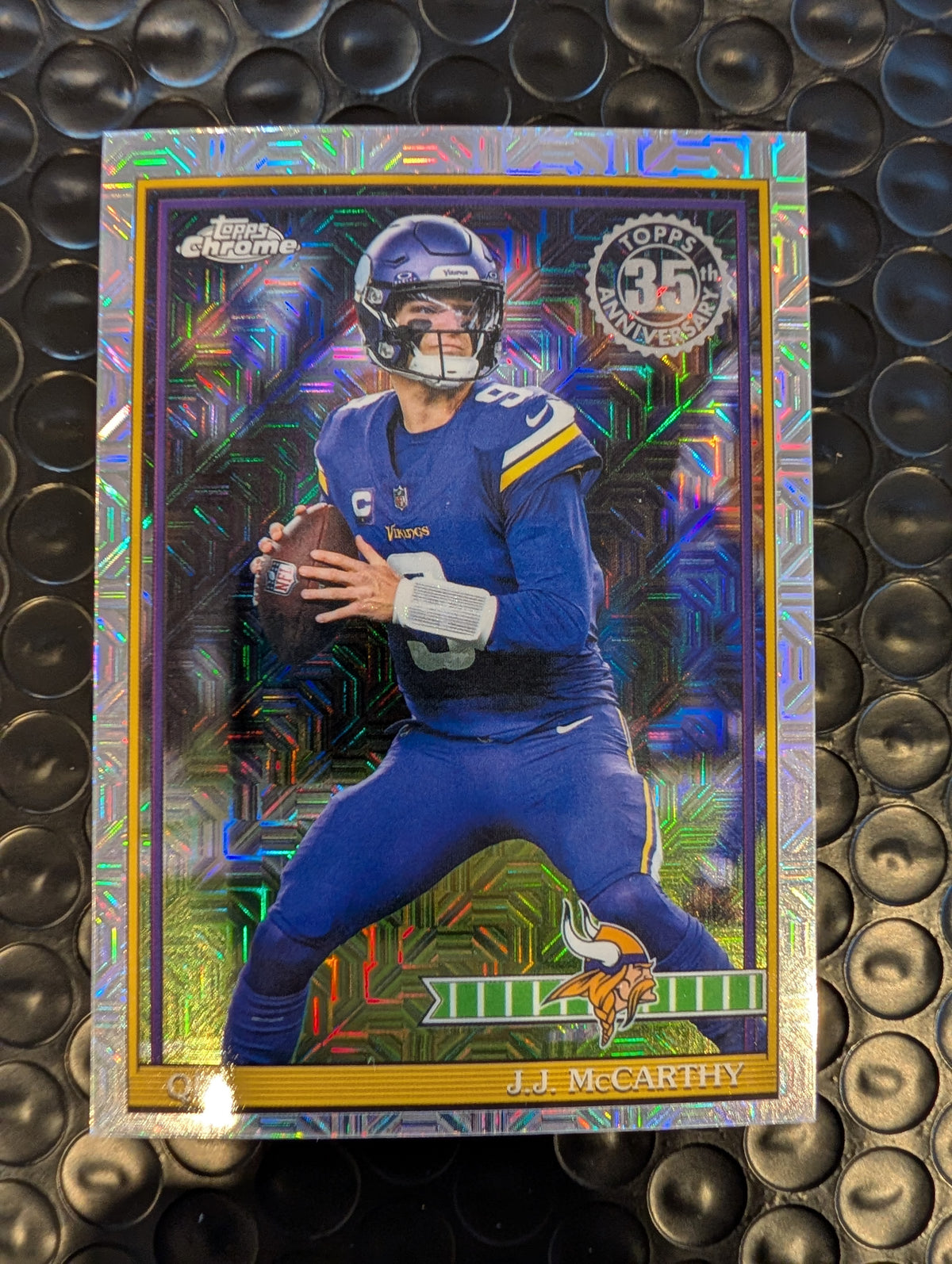 2026 Topps Football J.J. McCarthy Vikings 1991 Chrome Mojo Refractor #91TC-41