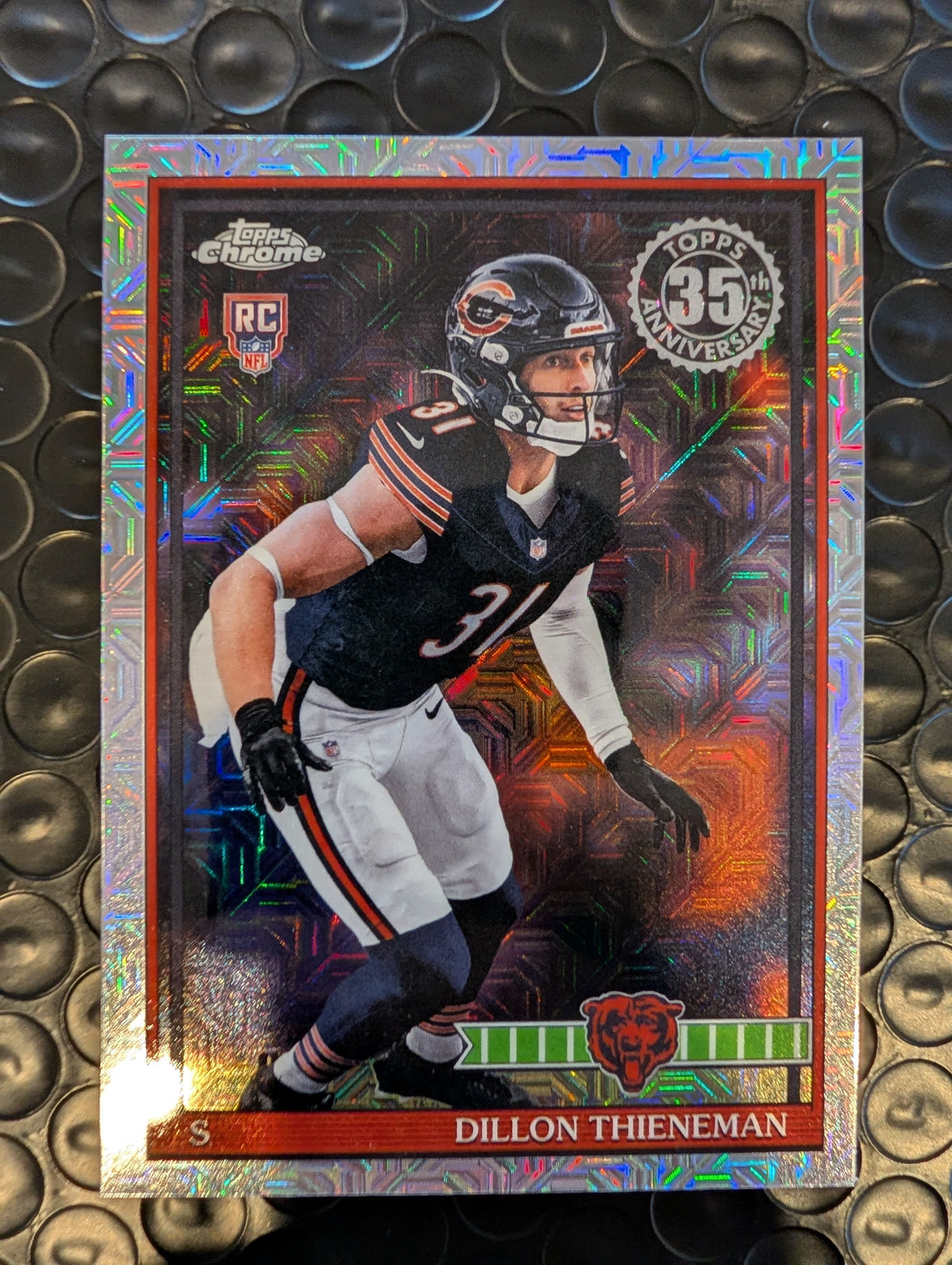 2026 Topps Football Dillon Thieneman Bears 1991 Chrome Mojo Refractor RC