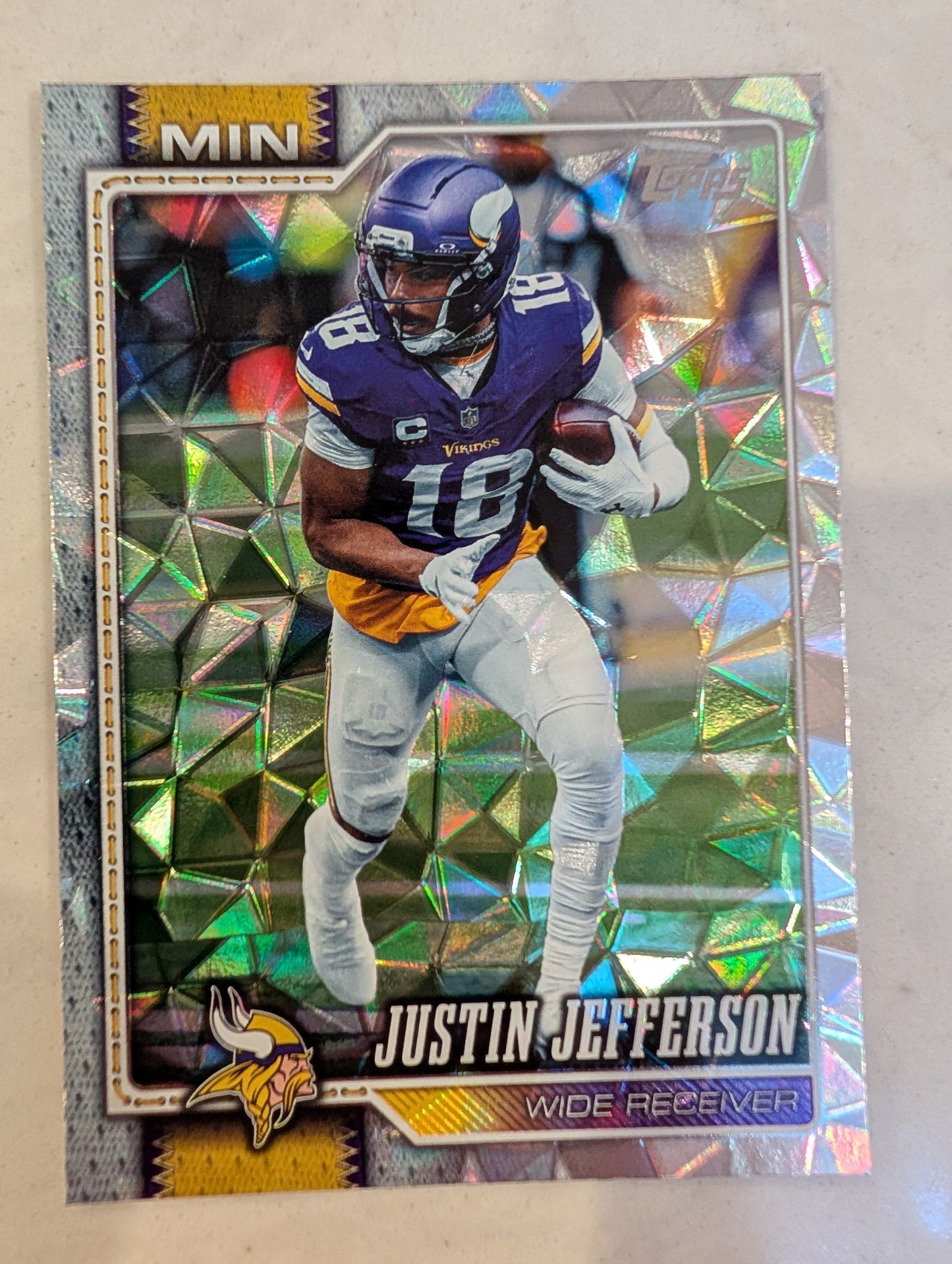 2026 Topps Football Justin Jefferson Minnesota Vikings Diamante Foil #131