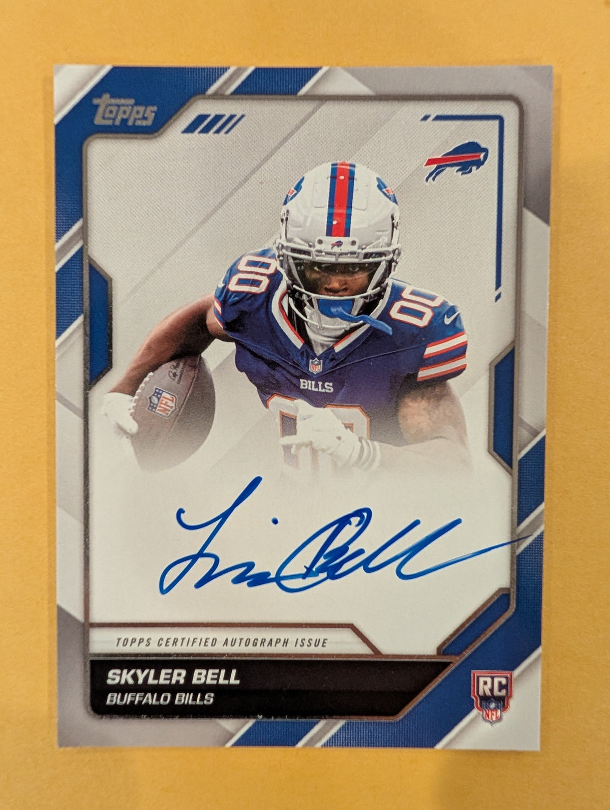 2026 Topps Football Skyler Bell Bills Flagship First Signatures RC #FFS-SB