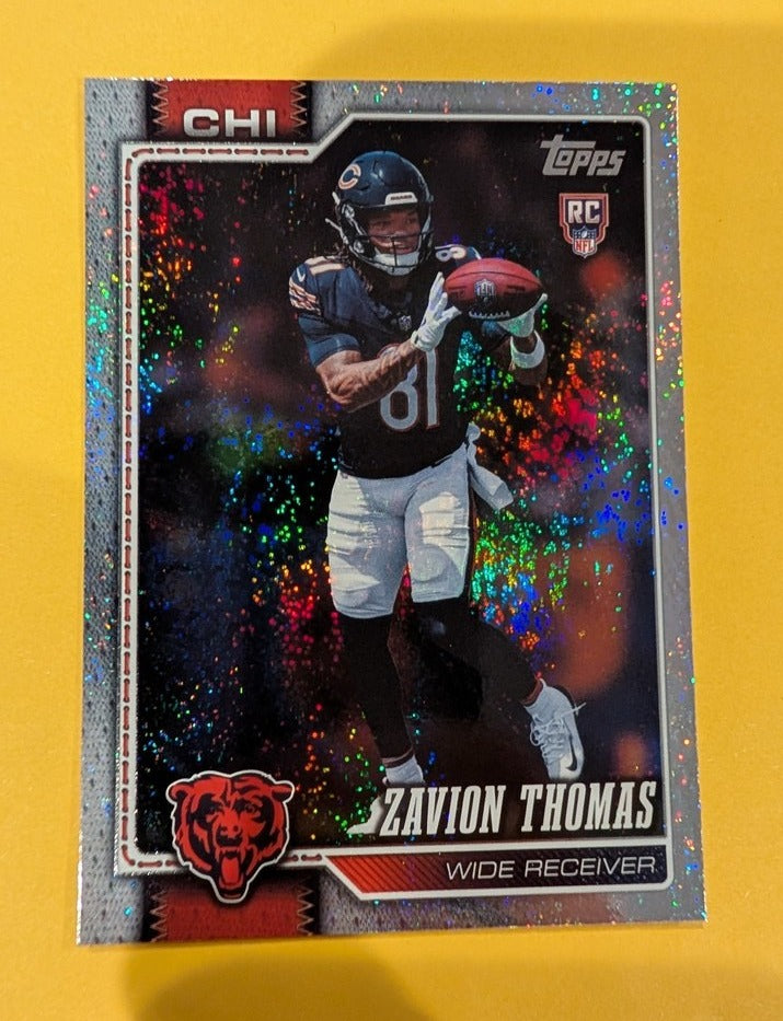 2026 Topps Football Zavion Thomas Rookie Holo Foil #367