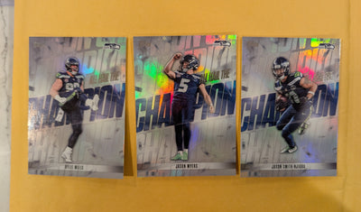 2026 Topps Football Seattle Seahawks 3 Card Lot All Hail The Champ Smith-Njigba