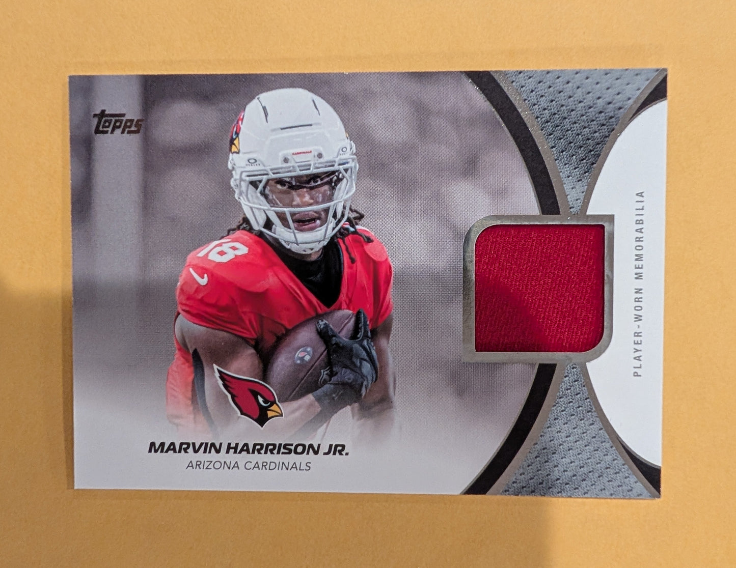 2026 Topps Football Marvin Harrison Jr Cardinals NFL Material Relic #NFLM-MH