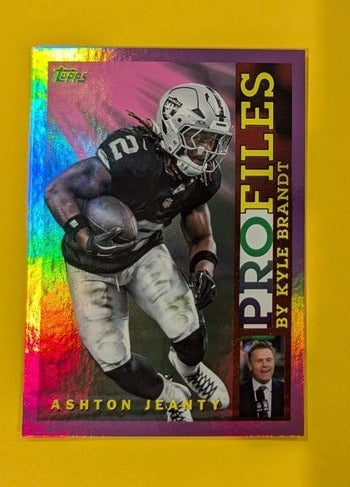 2026 Topps Football Ashton Jeanty Raiders Topps Profiles Pink Foil #TP-21