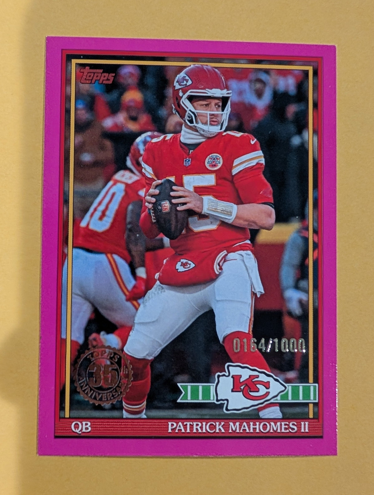 2026 Topps Football Patrick Mahomes II Chiefs 1991 Pink SP /1000 #91TF-13