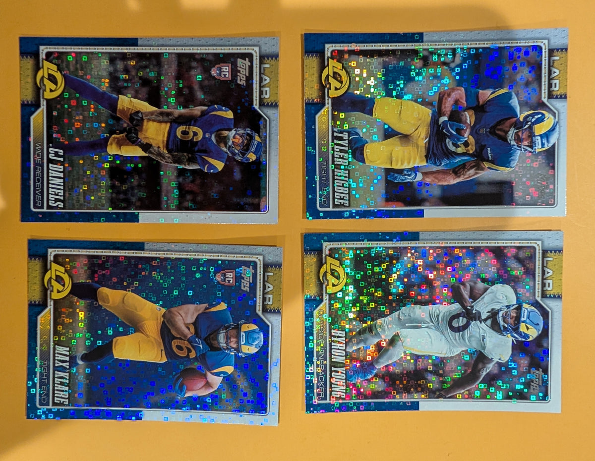 2026 Topps Football Rams Walmart Foil Lot 4 Cards - Tyler Higbee, Byron Young