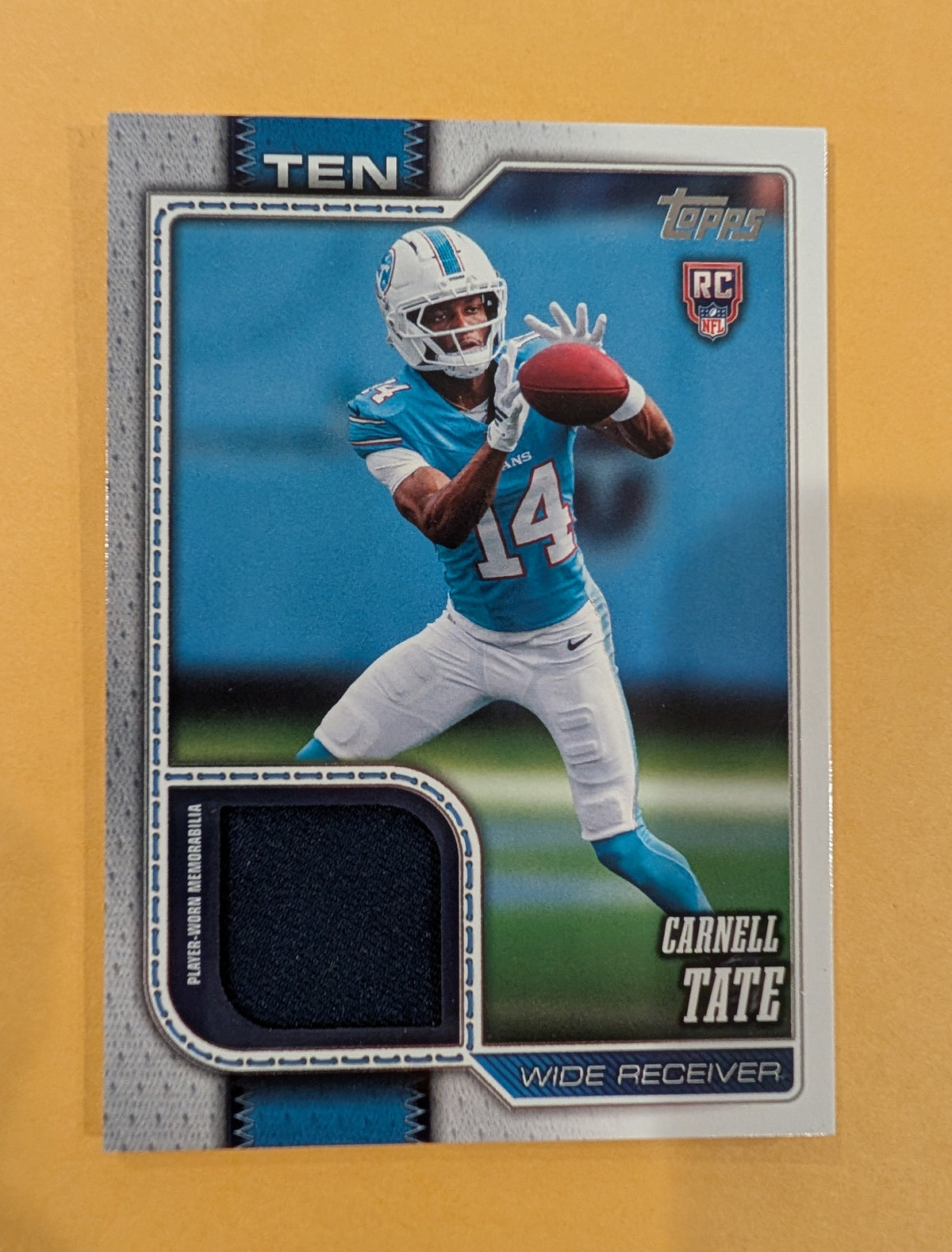2026 Topps Football Carnell Tate Titans Rookie Material Relic RC #RMC-CT