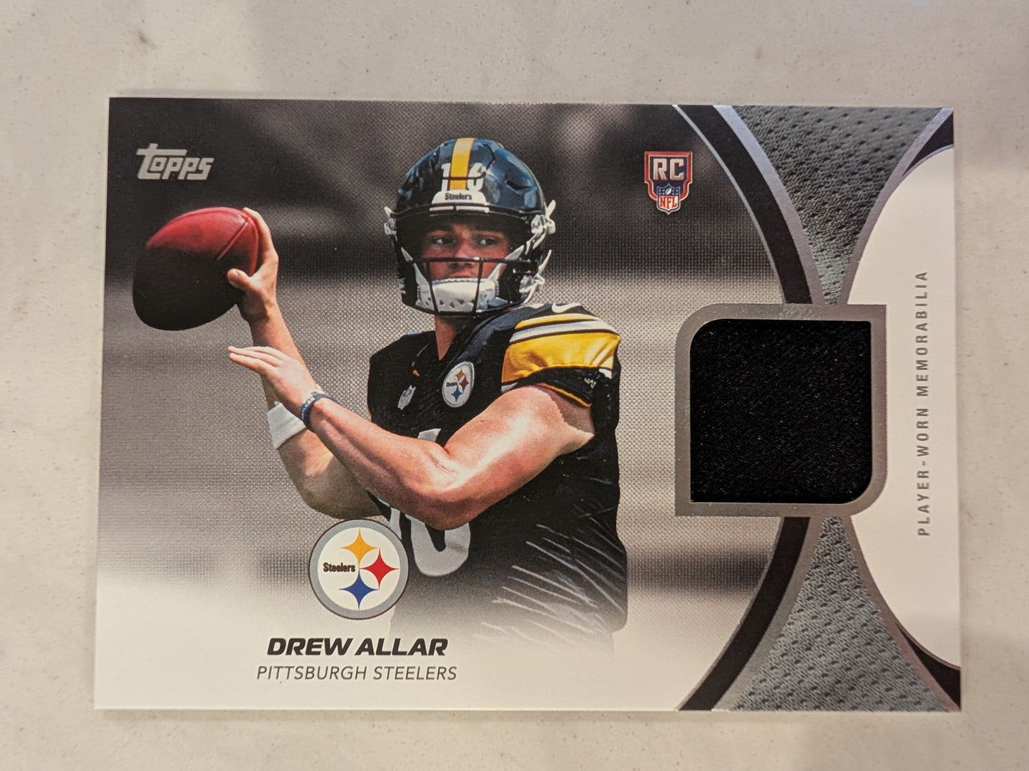 2026 Topps Football Drew Allar Steelers Rookie Material Relic RC #RMC-DA