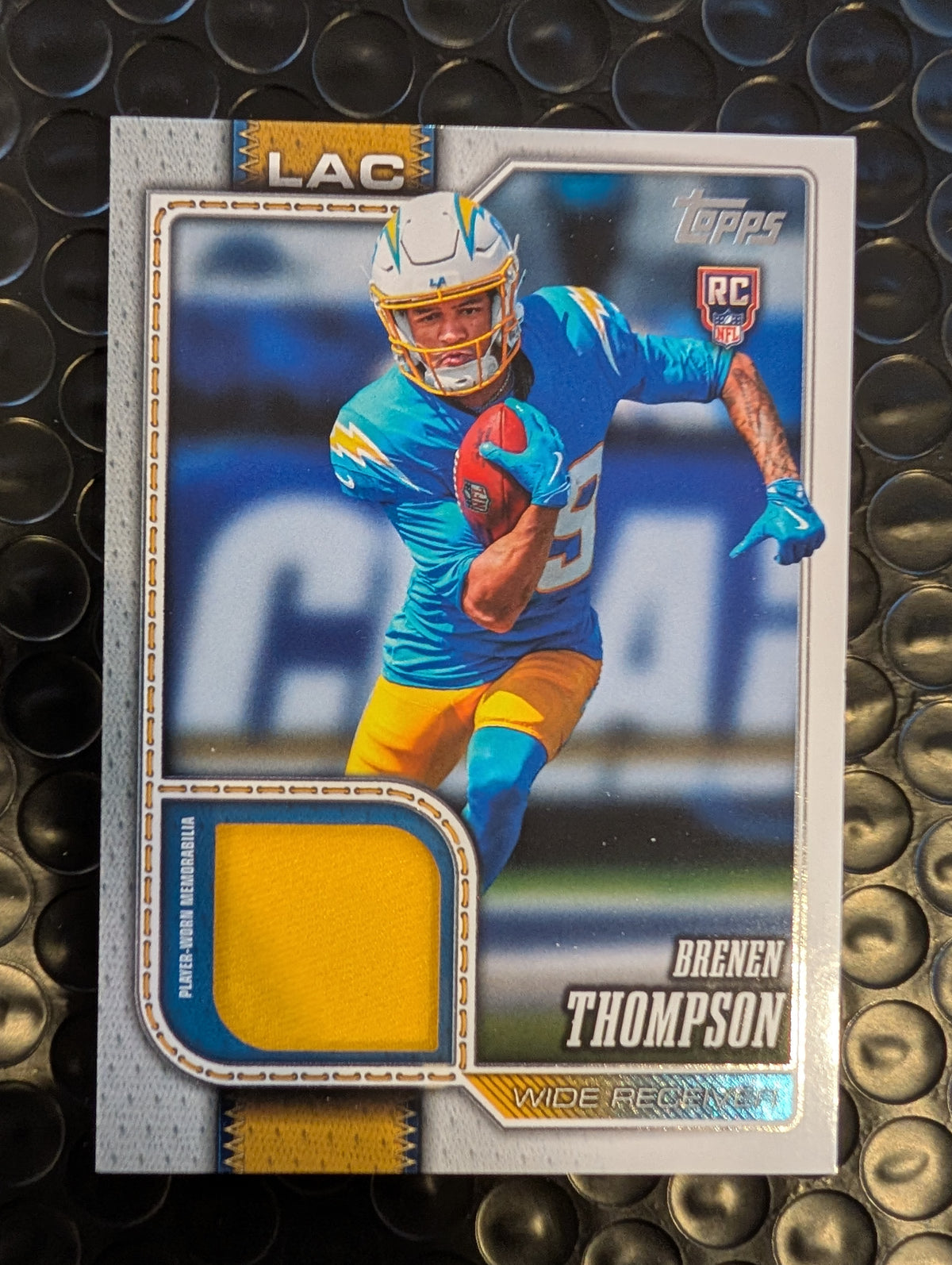 2026 Topps Football Brenen Thompson Chargers Rookie Material Relic RC #RMC-BT