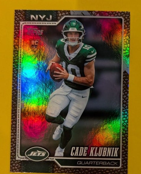 2026 Topps Football Cade Klubnik New York Jets Rainbow Foil RC #306