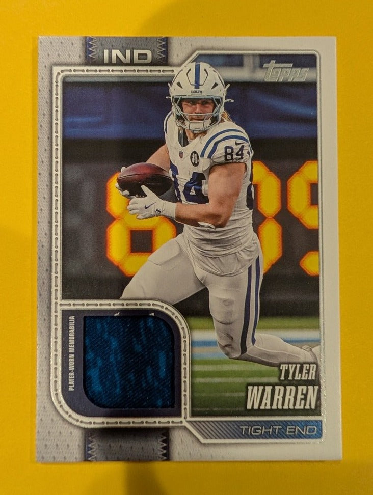 2026 Topps Football Tyler Warren Real One Relic #ROR-TW