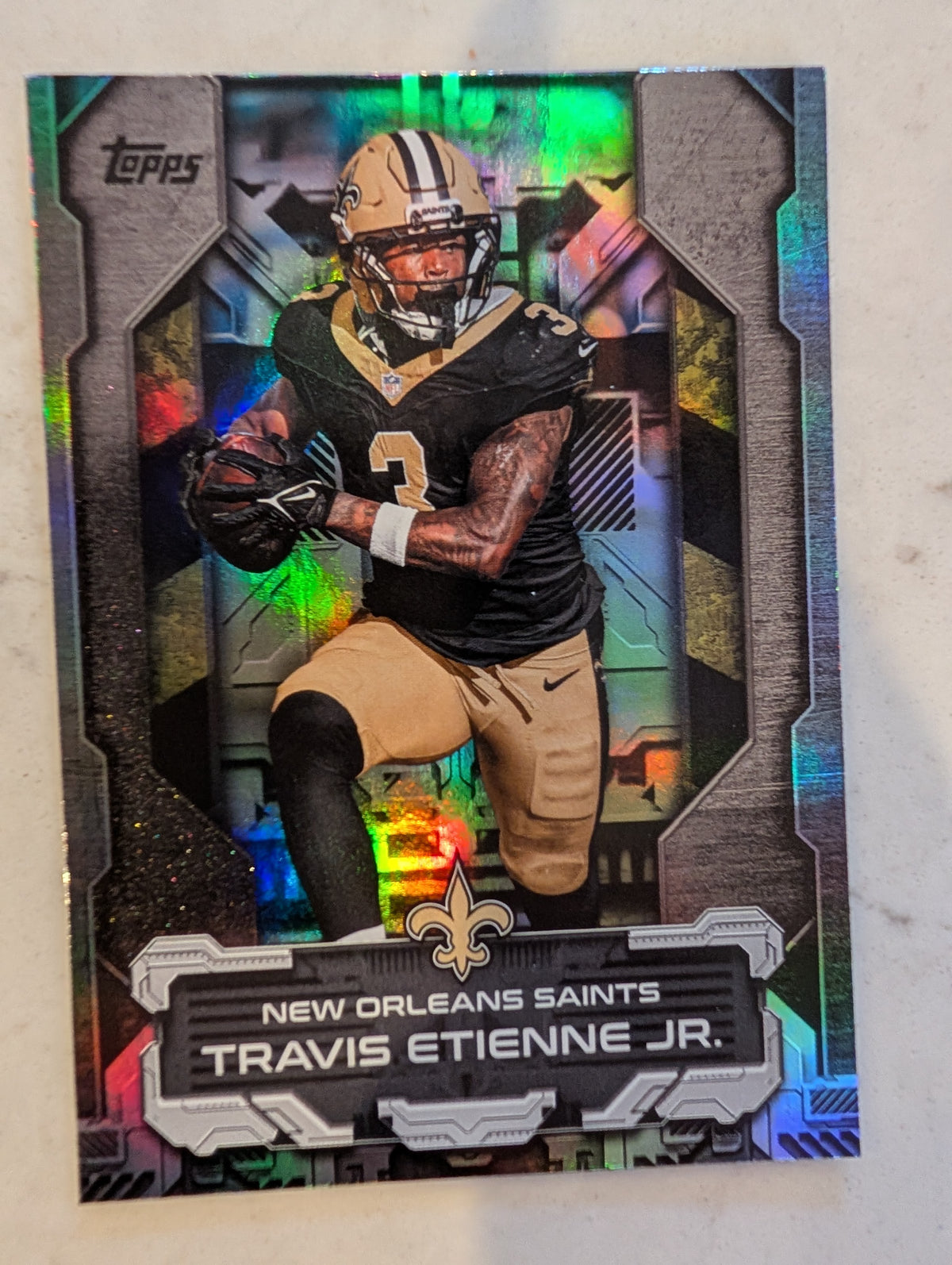 2026 Topps Football Travis Etienne Jr. Saints Touchdown Machines Case Hit SSP