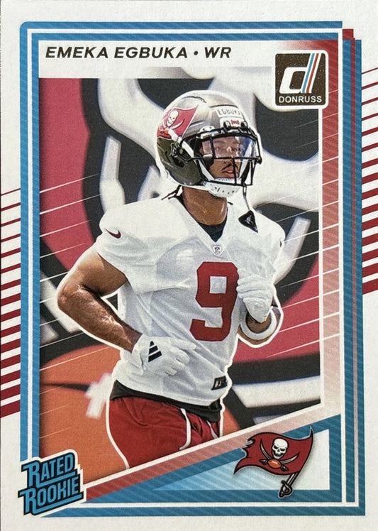 2025 Donruss NFL Team Set Tampa Bay Buccaneers - Mayfield Egbuka RC