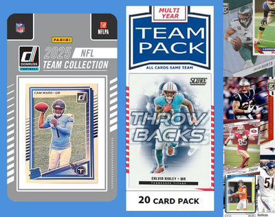 2025 Donruss NFL Team Set Factory Sealed + 20 Card Pack Tennessee Titans 350 Cam Ward RC