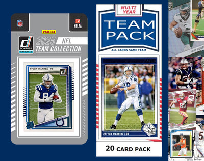 2025 Donruss NFL Factory Team Set + 20 Card Team Pack - Indianapolis Colts - Tyler Warren 337 RC