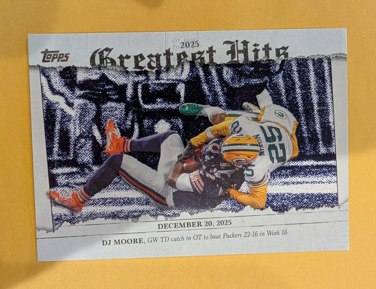2026 Topps Football DJ Moore 2025 Greatest Hits #25GH-DM