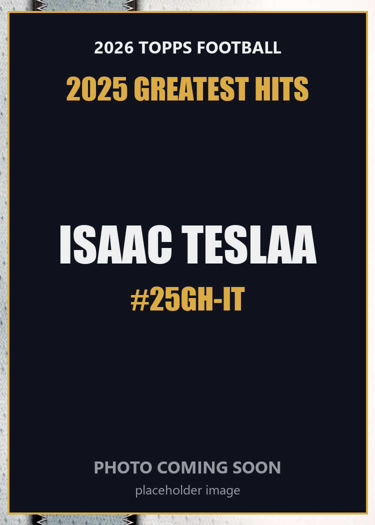 2026 Topps Football Isaac TeSlaa 2025 Greatest Hits #25GH-IT