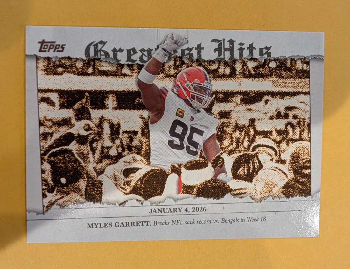 2026 Topps Football Myles Garrett 2025 Greatest Hits #25GH-MG