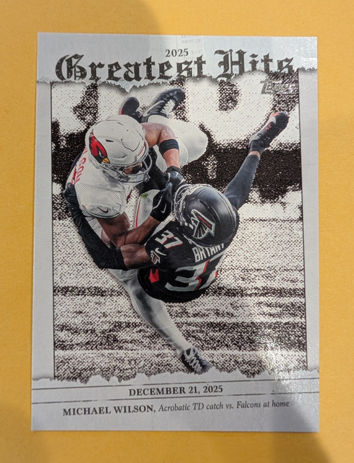 2026 Topps Football Michael Wilson 2025 Greatest Hits #25GH-MW
