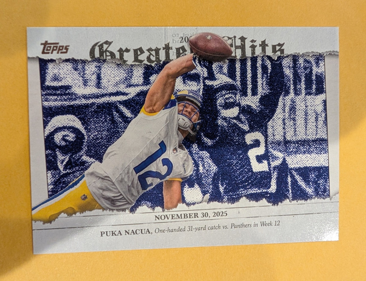 2026 Topps Football Puka Nacua 2025 Greatest Hits #25GH-PN