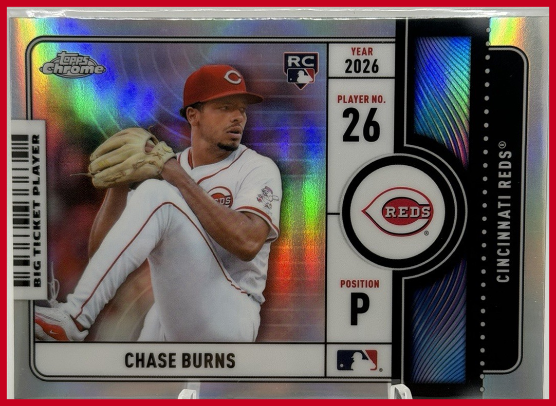 2026 Topps Chrome Big Ticket Players Chase Burns #BTP-24