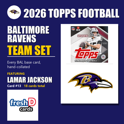 Baltimore Ravens 2026 Topps Football team set