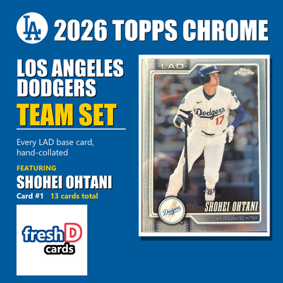 Los Angeles Dodgers 2026 Topps Chrome team set
