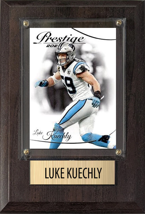 Luke Kuechly Carolina Panthers 2025 2024 Donruss Score Prizm Topps 4x6 Gift Plaque