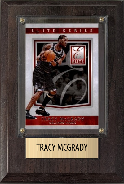 Tracy McGrady Orlando Magic Hall of Fame Fan Gift Plaque 4x6 1 Card Hoops, Prizm, Donruss 2024 2025 2026