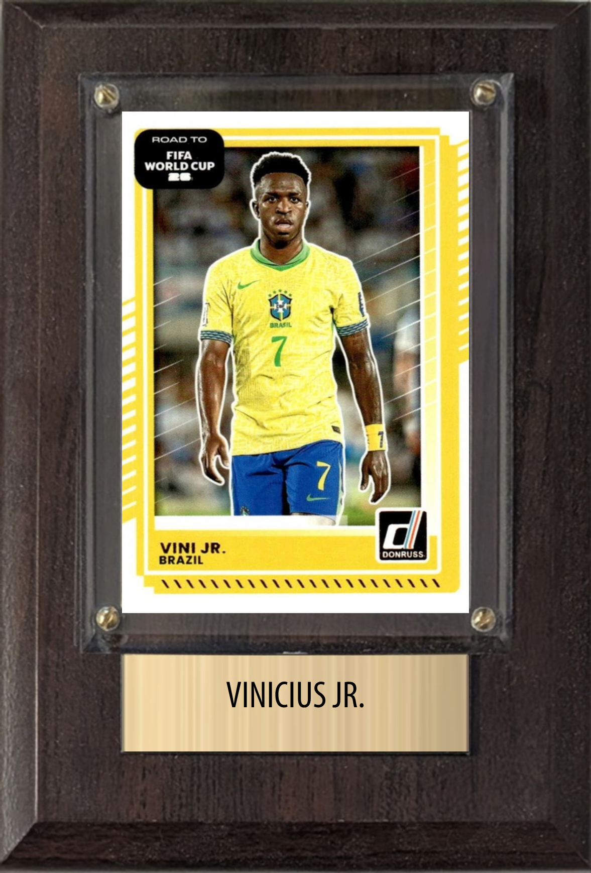 Vinicius Jr. Brazil World Cup Soccer 2026 Fan Gift Plaque 4x6 1