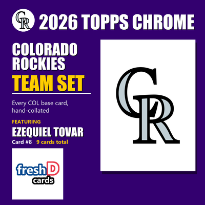 Colorado Rockies 2026 Topps Chrome team set