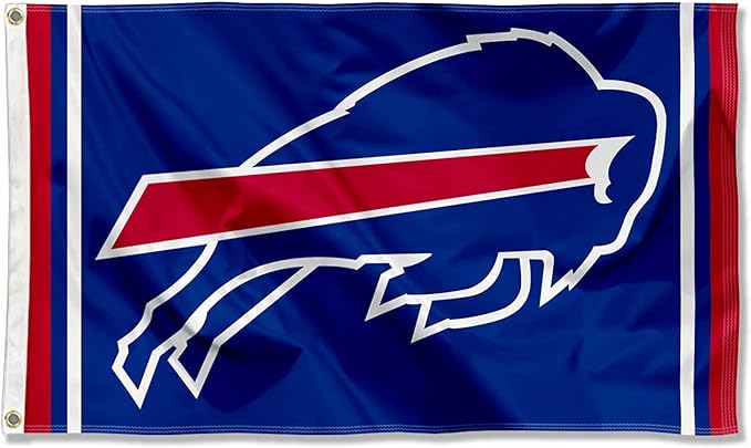 Buffalo Bills Large 3x5 Flag WinCraft - Double Sided - Home Flagpole, Tailgating, Fan Cave