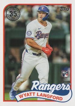 Wyatt Langford 2024 Topps Update 1989 Topps Baseball 35th Anniversary #89US-36