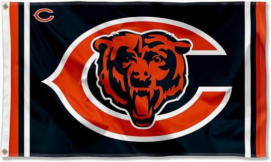 Chicago Bears Large 3x5 Flag WinCraft  - Double Sided - Home Flagpole, Tailgating, Fan Cave