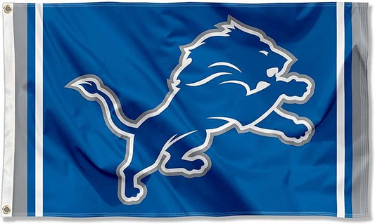 Detroit Lions Large 3x5 Flag WinCraft  - Double Sided - Home Flagpole, Tailgating, Fan Cave