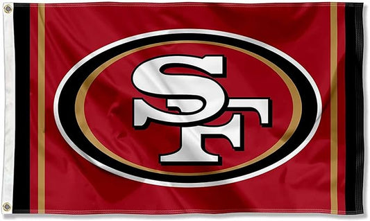 San Francisco 49ers Large 3x5 Flag WinCraft  - Double Sided - Home Flagpole, Tailgating, Fan Cave