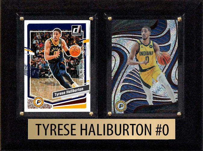 Tyrese Haliburton Indiana Pacers #0 2023 2024 2025 6x8 Plaque Donruss Panini Hoops