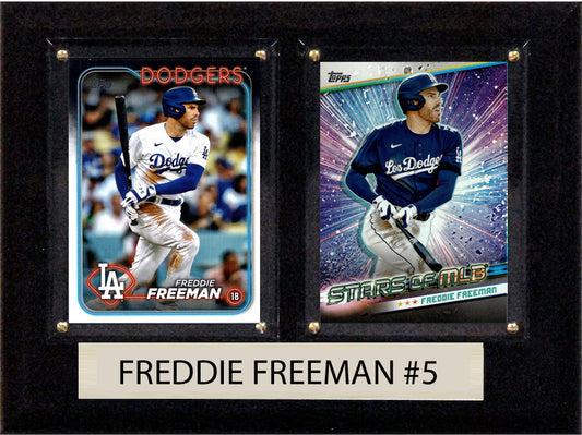 Freddie Freeman LA Dodgers 2024 Topps Card Plaque 6x8