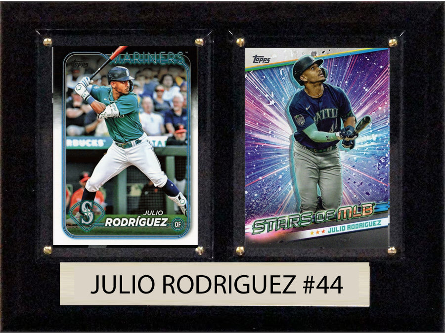 Julio Rodriguez Seattle Mariners 2024 Topps Stars MLB Card Plaque 6x8