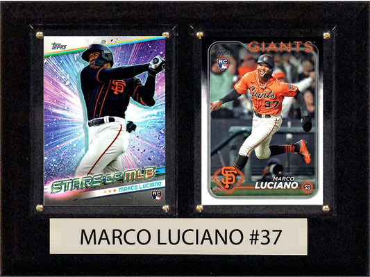 Marco Luciano SF Giants 2024 Topps Card Plaque 6x8