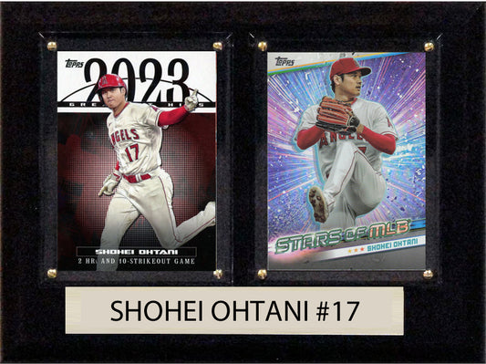 Shohei Ohtani LA Angels 2024 Topps Stars MLB Card Plaque 6x8