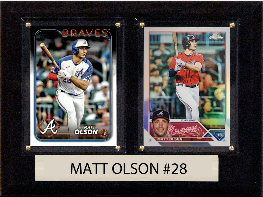 Matt Olson Atlanta Braves 2024 2025 Topps Card Plaque 6x8