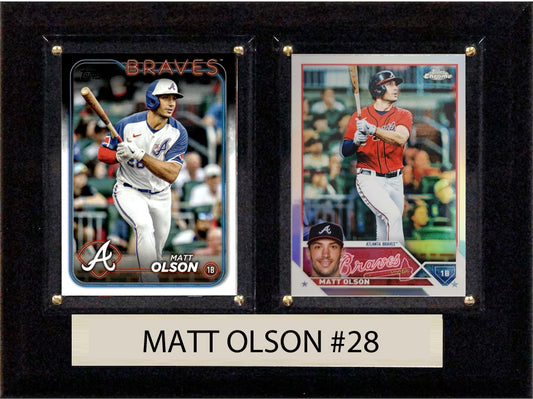 Matt Olson Atlanta Braves  2024 Topps Card Plaque 6x8